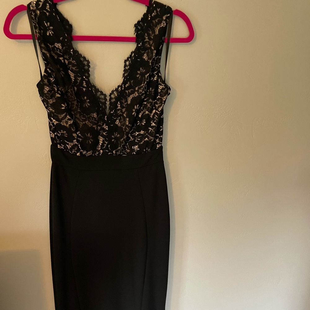 Black lace formal